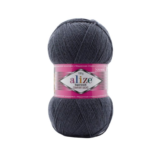 Alize Superwash Comfort Socks, серо-синий 872