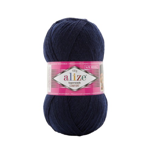 Alize Superwash Comfort Socks, темно-синий 958