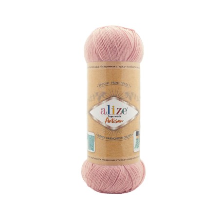 Alize Artisan Superwash, пудра 161