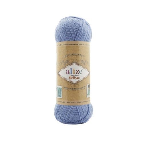 Alize Artisan Superwash, серо-голубой 432
