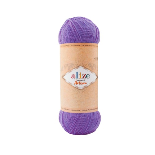Alize Artisan Superwash, фиолетовый 44