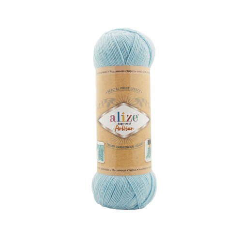 Alize Artisan Superwash, голубой 522