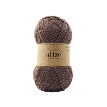 Alize Wooltime, коричневий меланж 240