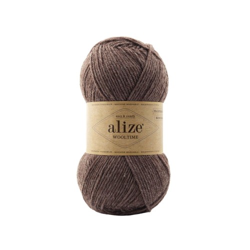 Alize Wooltime, коричневый меланж 240