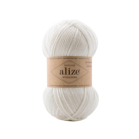 Alize Wooltime, білий 55