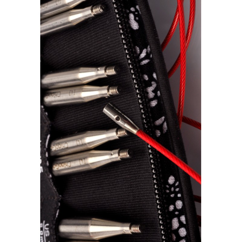 Набір знімних сталевих спиць ChiaoGoo Twist Red Lace - Complete, 10 см