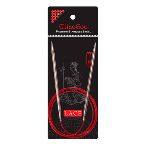 Спиці ChiaoGoo Red Lace кругові, 80 см