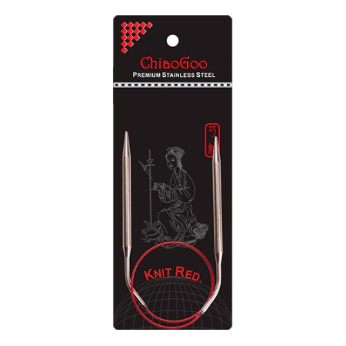 Спиці ChiaoGoo Knit Red кругові, 100 см