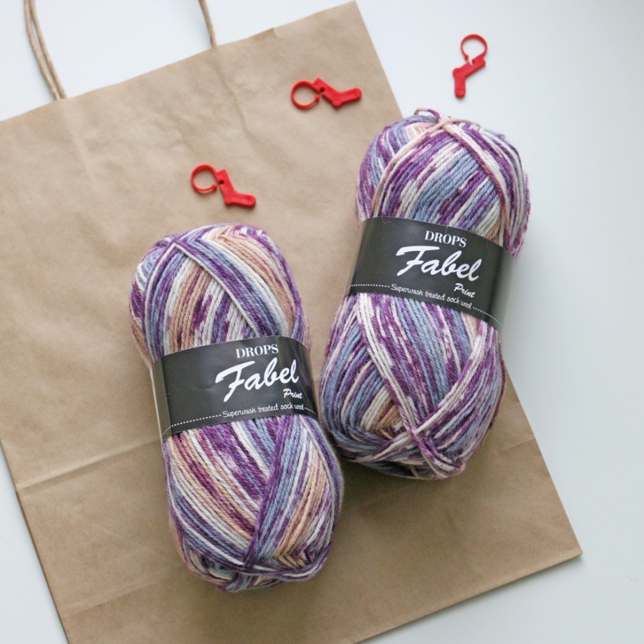 Drops Fabel, 904 - Print - Lavendel
