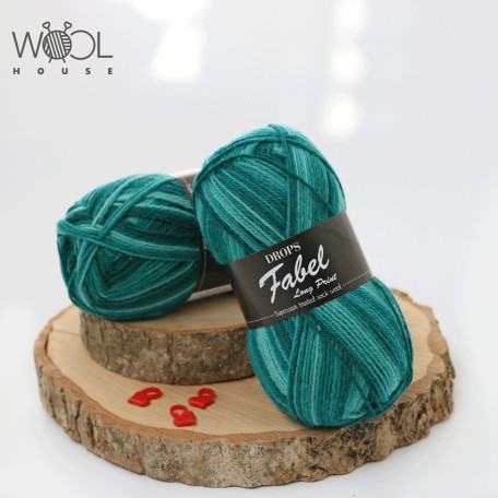 Drops Fabel, 918 - Long print - Emerald city