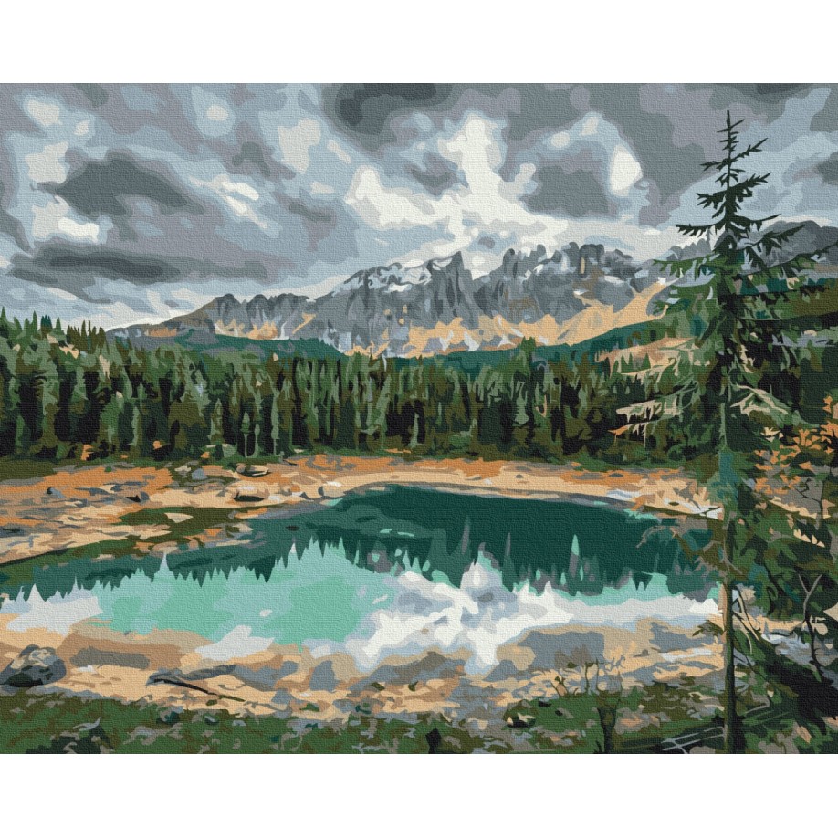 Картина за номерами Озеро Карецца © Roksolana Baran BS53779