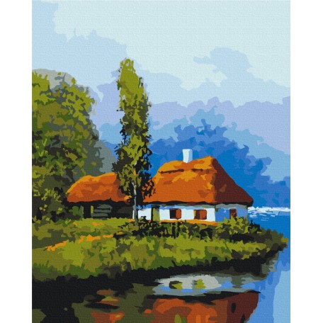 Хатинка біля озера