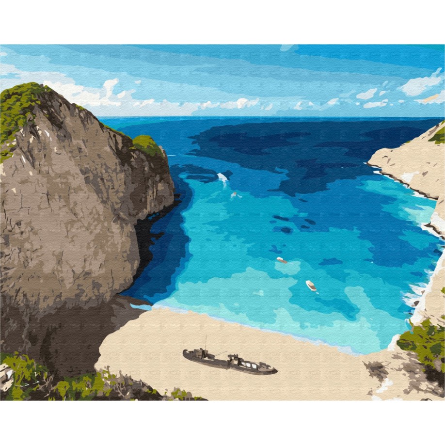 Картина за номерами Блакитна лагуна BS52632