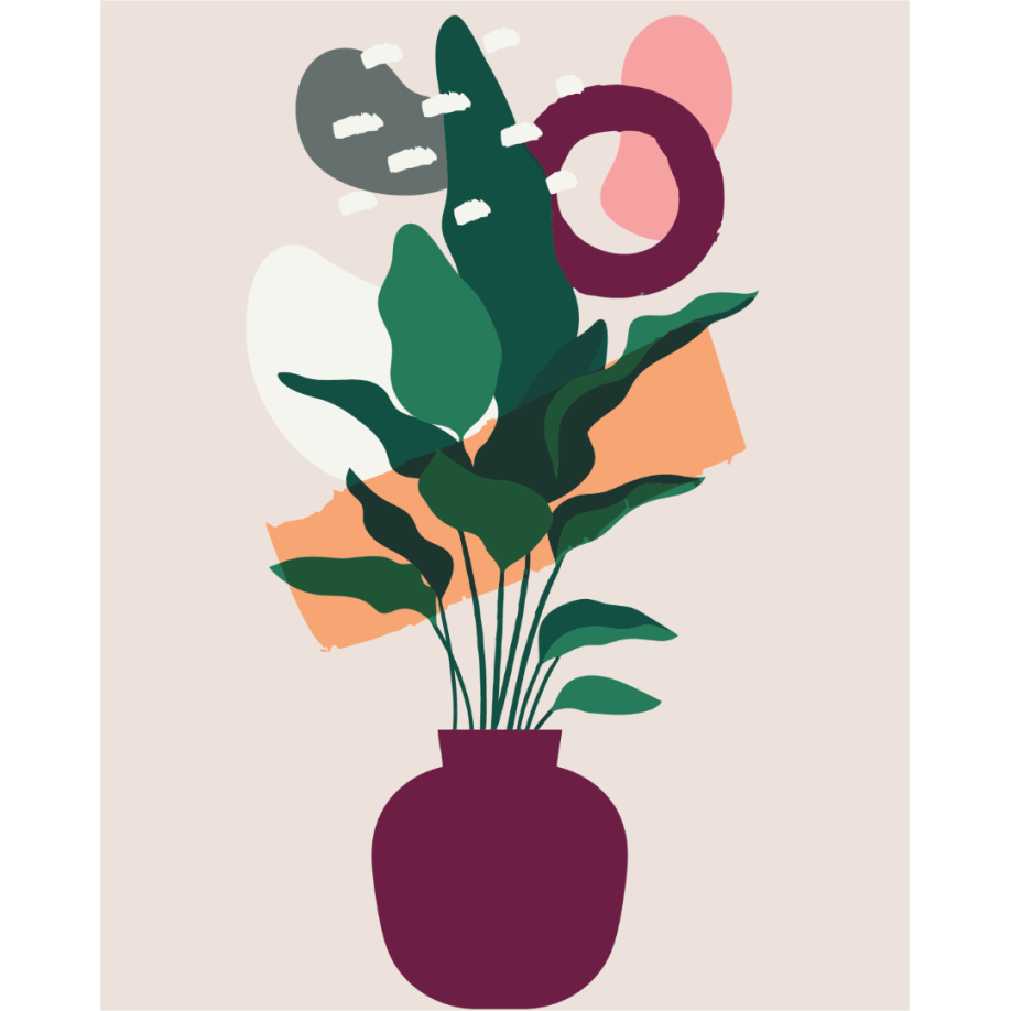 Картина за номерами Яскравий декор BS52374