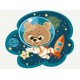Картина за номерами Космічний ведмедик KBS0092