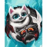 Картина за номерами Котики Риби © Маріанна Пащук BS53971