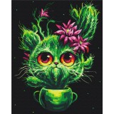 Картина за номерами Кошенятко кактусятко © Маріанна Пащук BS53868