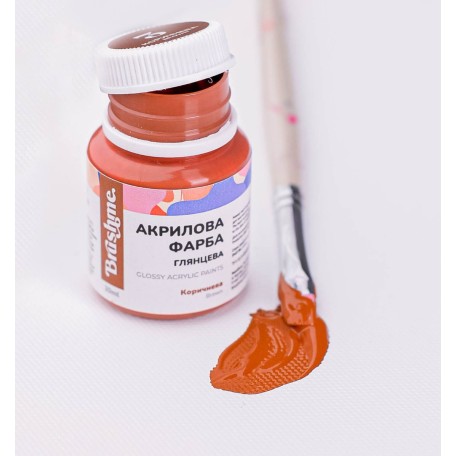 Акрилова фарба глянцева Коричнева ACPT3