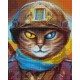 Алмазна мозаїка Котик Захисник ©Маріанна Пащук DBS1034
