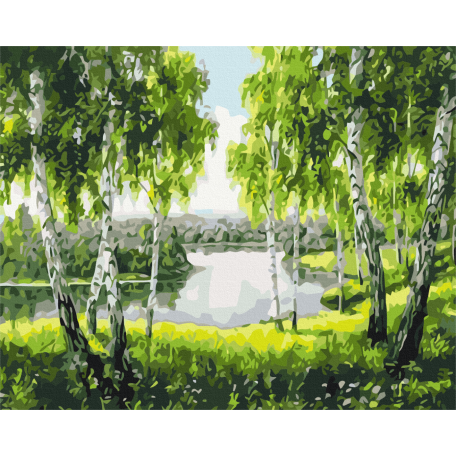Картина за номерами Берізки з дитинства BS52205