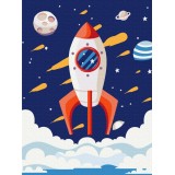 Картина за номерами Космічна ракета KBS0112