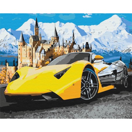 Lamborghini біля замку