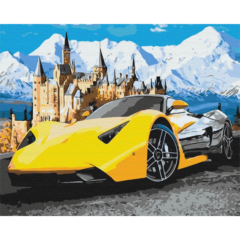 Lamborghini біля замку