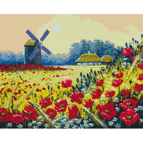 Картина за номерами Макове поле, BS53148