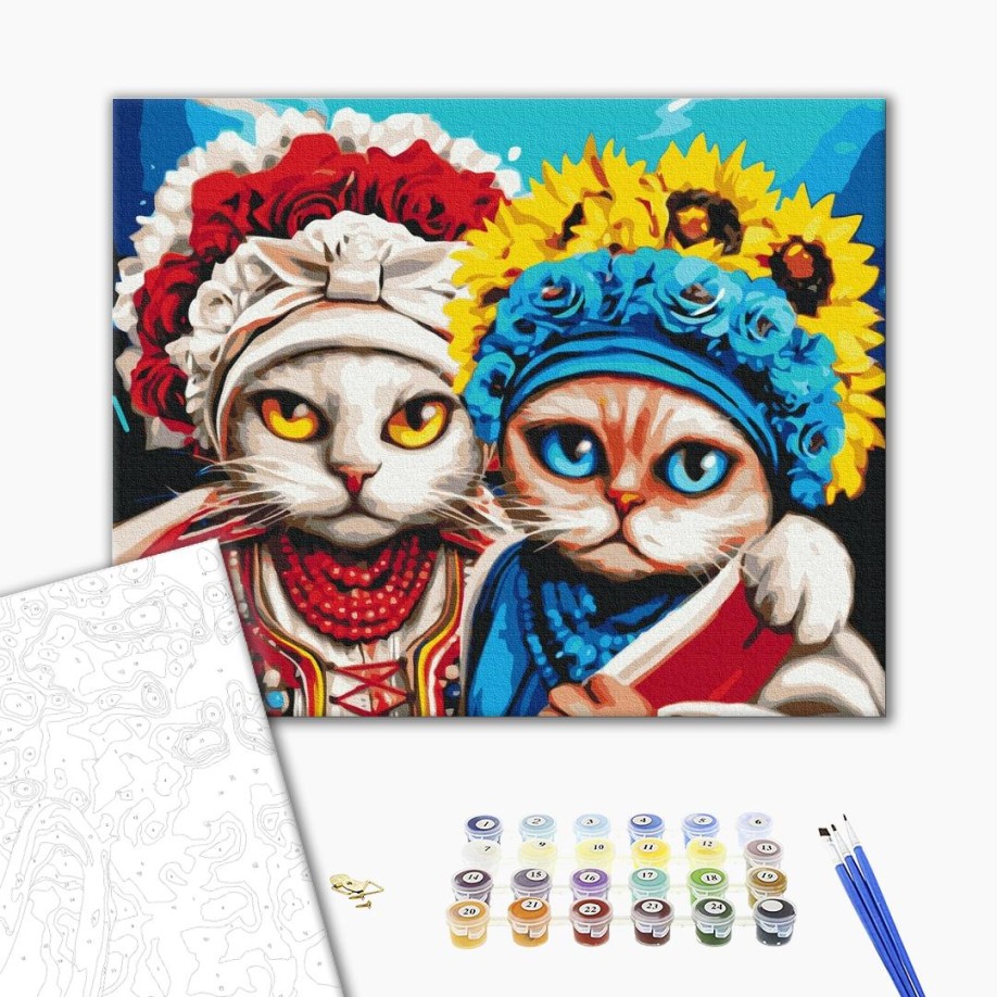 Картина по номерам Лапка поддержки @marysha_art