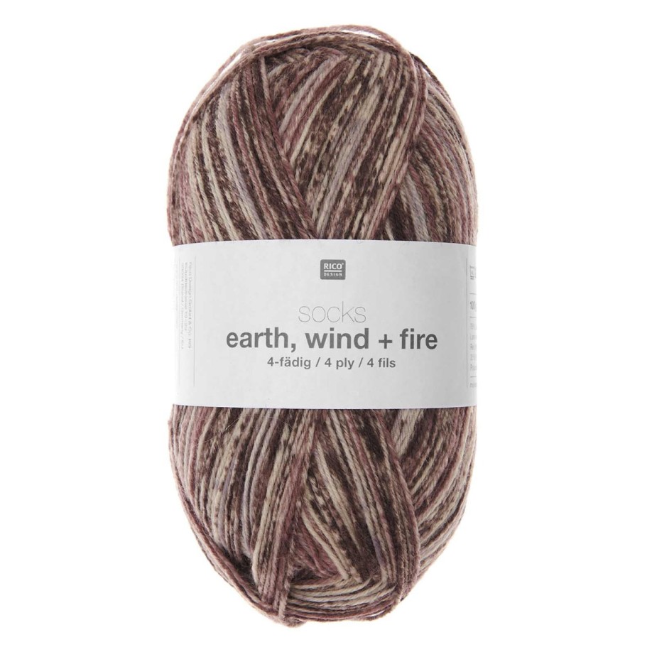 Rico Design Socks Earth + Wind + Fire, 05 - Terra