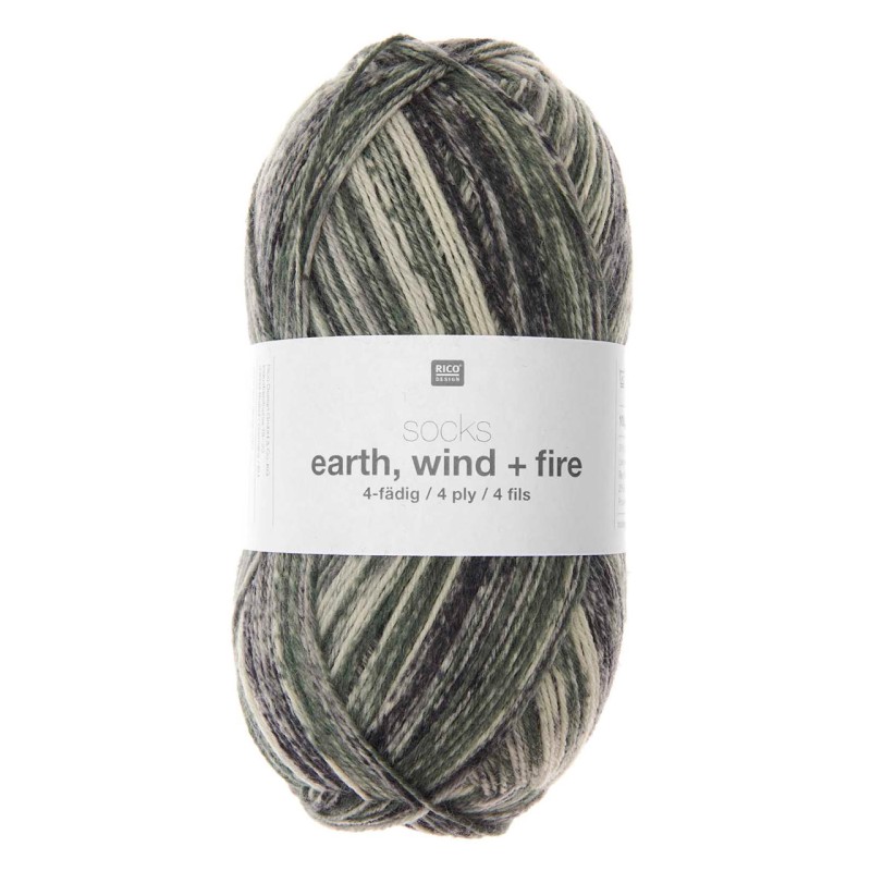 Rico Design Socks Earth + Wind + Fire, 04 - Forest