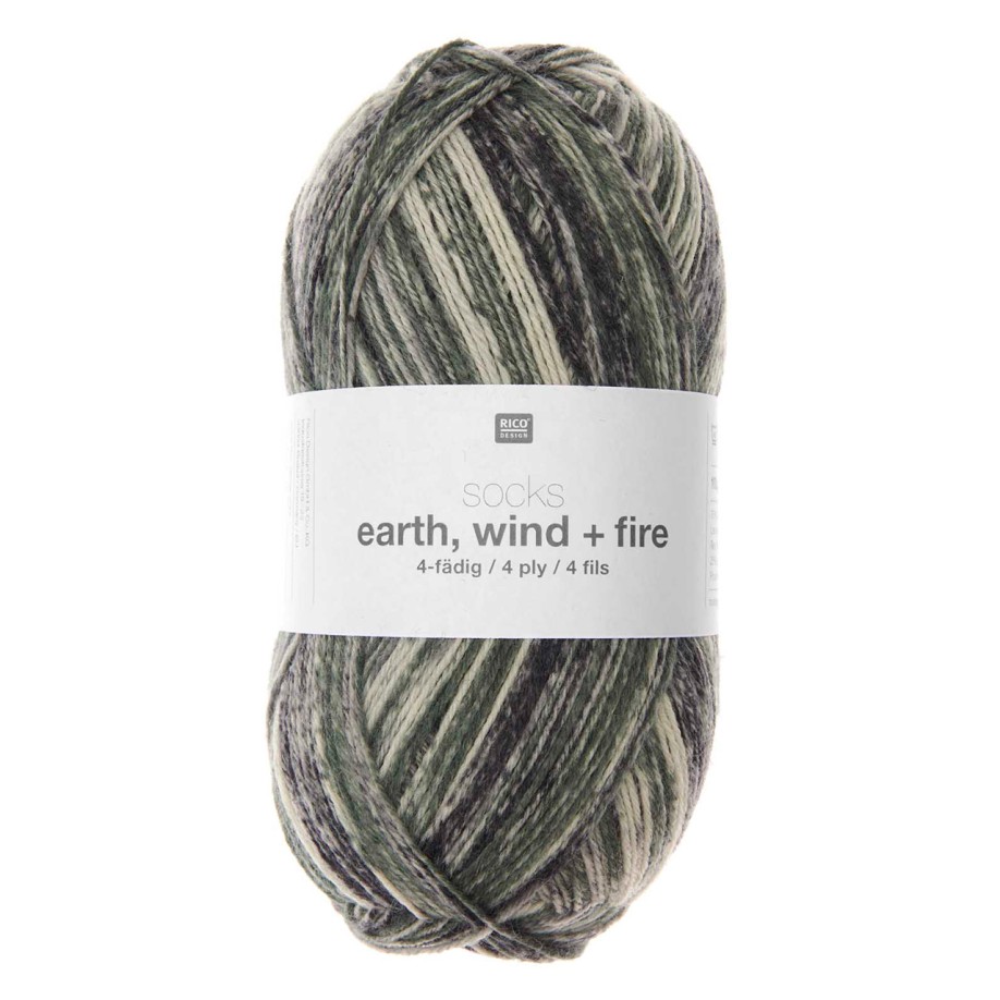 Rico Design Socks Earth + Wind + Fire, 04 - Forest