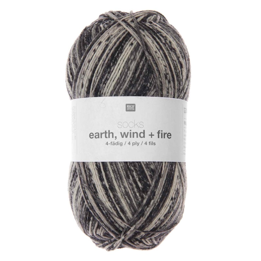 Rico Design Socks Earth + Wind + Fire, 06 - Stones