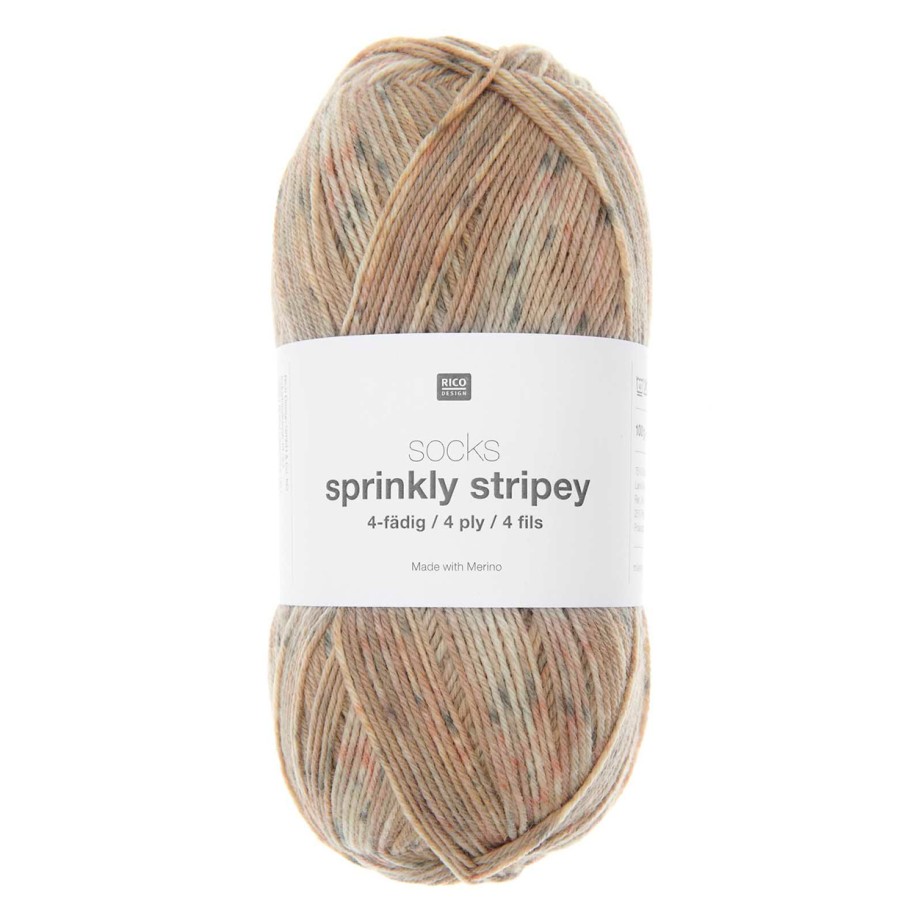 Rico Design Socks Sprinkly Stripey, 001