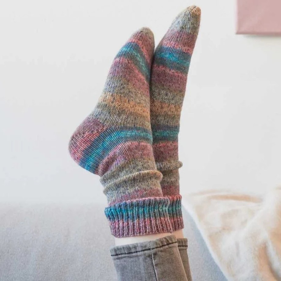 Rico Design Socks Sprinkly Stripey, 002