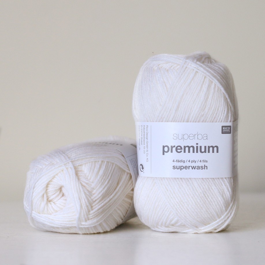 Rico Design Superba Premium Uni 50 г, 001 молочный