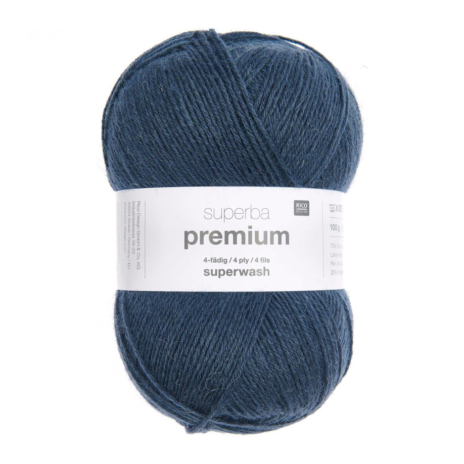 Rico Design Superba Premium Uni 100 г, 010 джинс