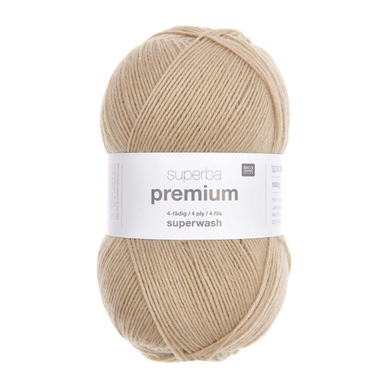 Rico Design Superba Premium Uni 100 г, 014 бежевий