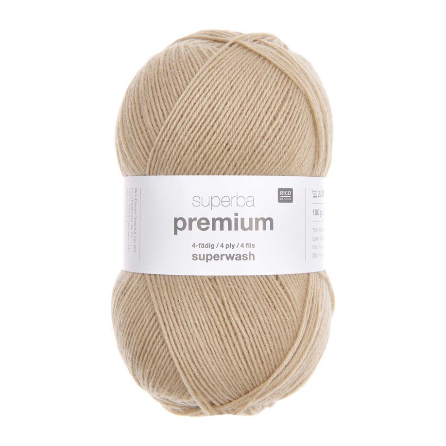 Rico Design Superba Premium Uni 100 г, 014 бежевый