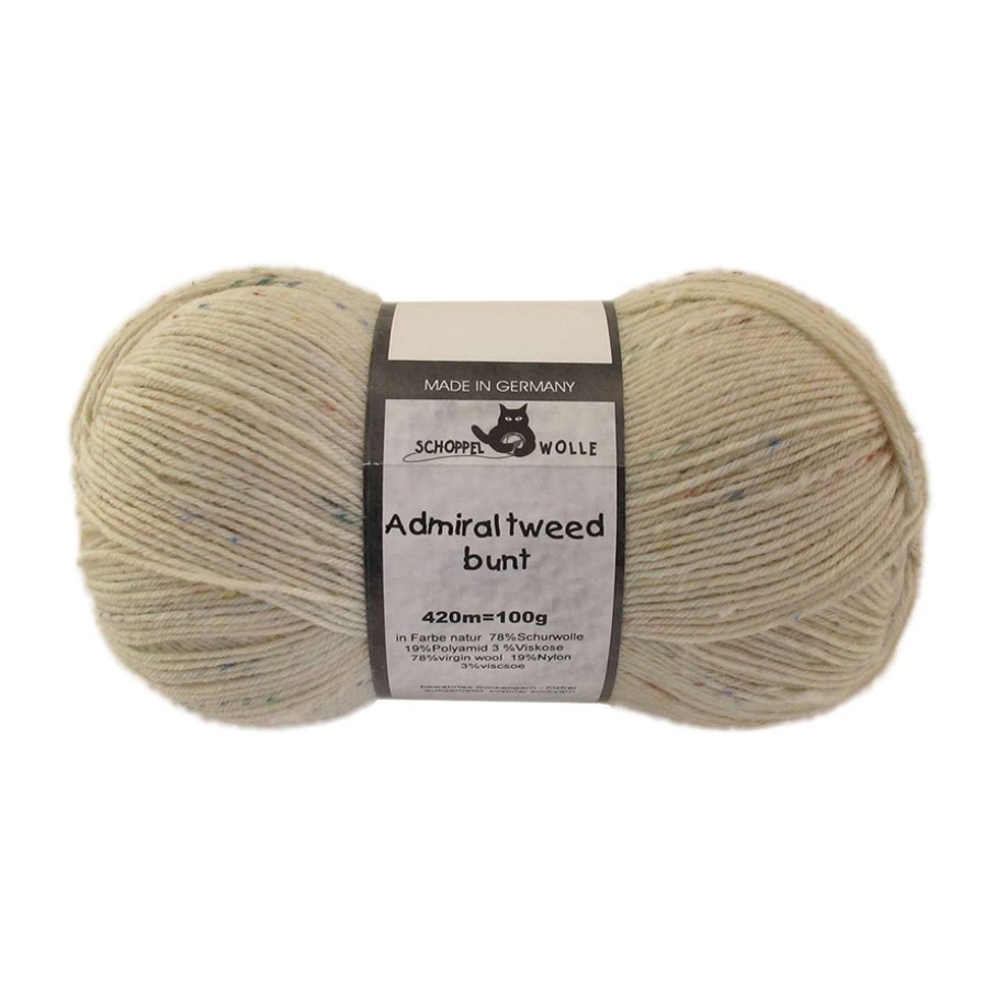 Schoppel Admiral Tweed Bunt, 980 Молочный