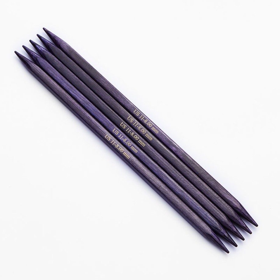 Спицы носочные деревянные KnitPro J'adore Cubics, 15 см