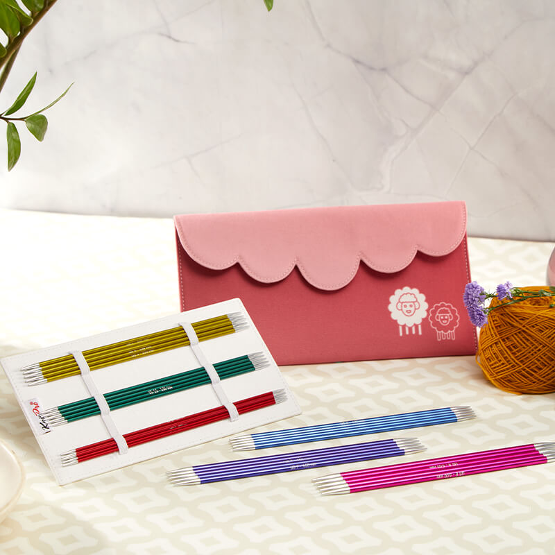 Набір шкарпеткових сталевих спиць KnitPro Zing - Socks Kit, 15 см