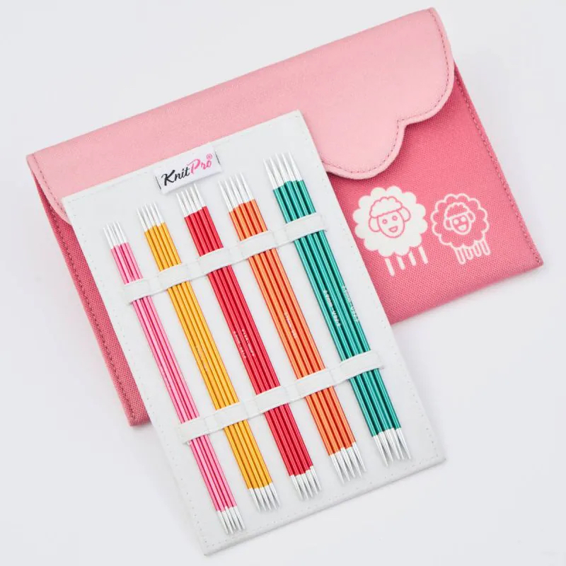 Набір шкарпеткових сталевих спиць KnitPro Zing Deluxe - Socks Kit, 15 см