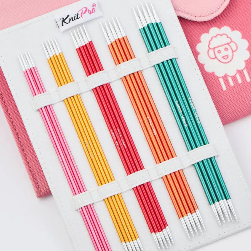 Набір шкарпеткових сталевих спиць KnitPro Zing Deluxe - Socks Kit, 15 см
