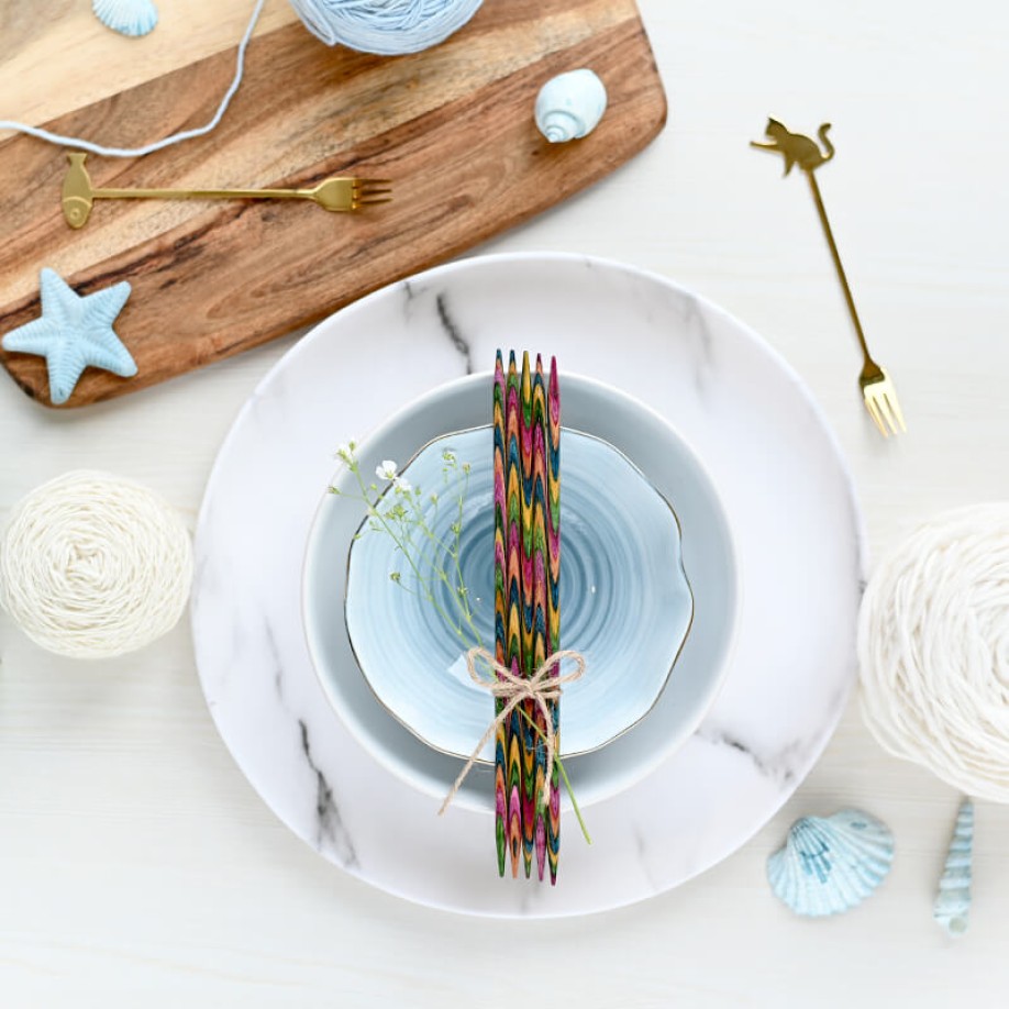 Спицы носочные KnitPro Symfonie Wood, 20 см